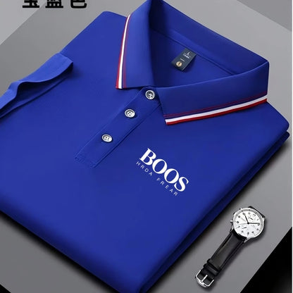 Summer New Embroidered Men's Short Sleeved Polo Shirt Fashion Design Golf Top Casual T-shirt
