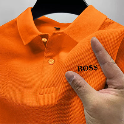 2025Men's Short Sleeve Polo Shirt, Quick Dry, Breathable, Casual, Stylish, Business, Sports, Summer, High, New