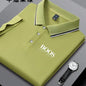 Summer New Embroidered Men's Short Sleeved Polo Shirt Fashion Design Golf Top Casual T-shirt