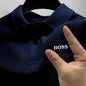 2025Men's Short Sleeve Polo Shirt, Quick Dry, Breathable, Casual, Stylish, Business, Sports, Summer, High, New