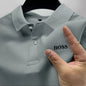 2025Men's Short Sleeve Polo Shirt, Quick Dry, Breathable, Casual, Stylish, Business, Sports, Summer, High, New