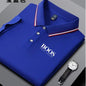Summer New Embroidered Men's Short Sleeved Polo Shirt Fashion Design Golf Top Casual T-shirt